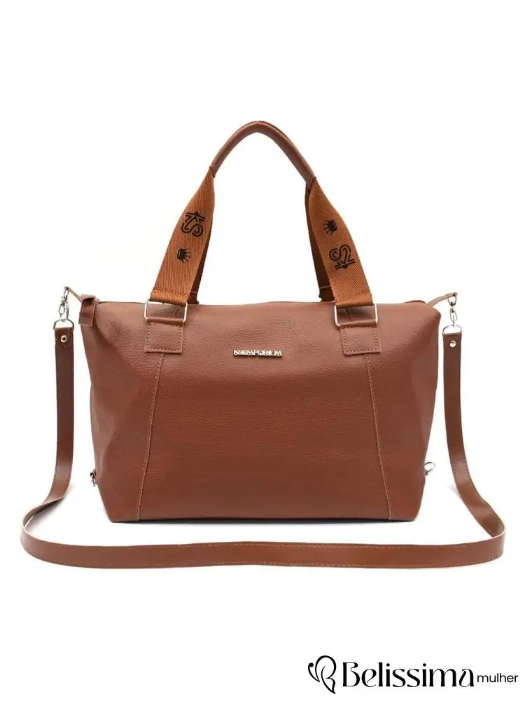 Bolsa Feminina– Grande, Elegante, com Alça Transversal e de Ombro