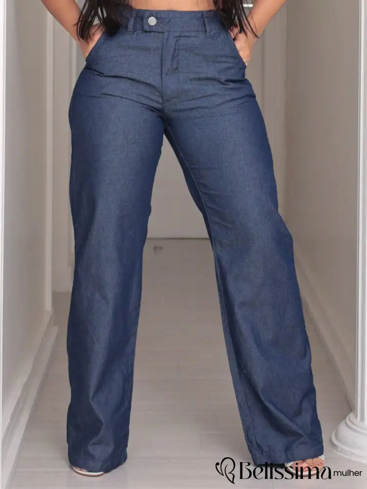 Calça Pantalona Jeans Hana™