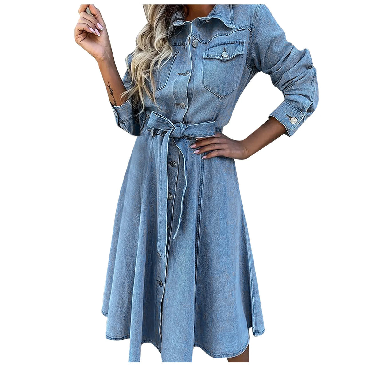 Vestido Midi Jeans Lorena